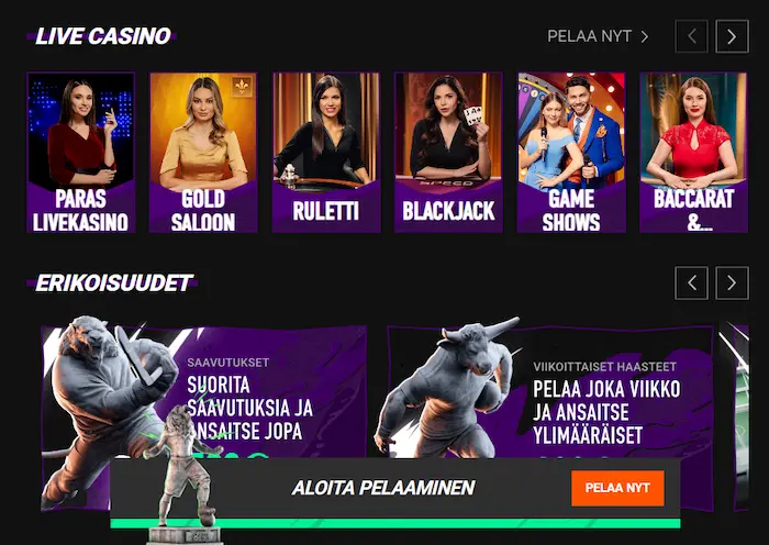 Betinia Casino Pelit